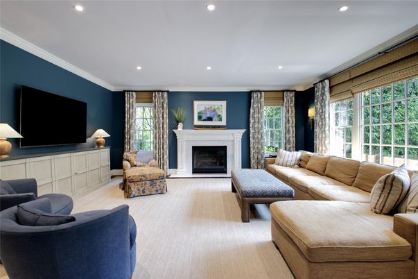 Fireplace, Interior, Living room, Recessed Lighting
