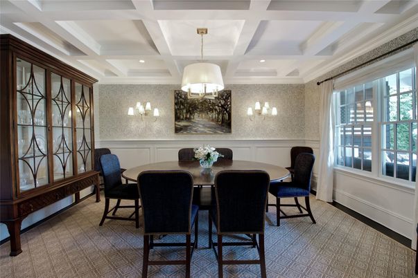 Dining room, Interior, Recessed Lighting
