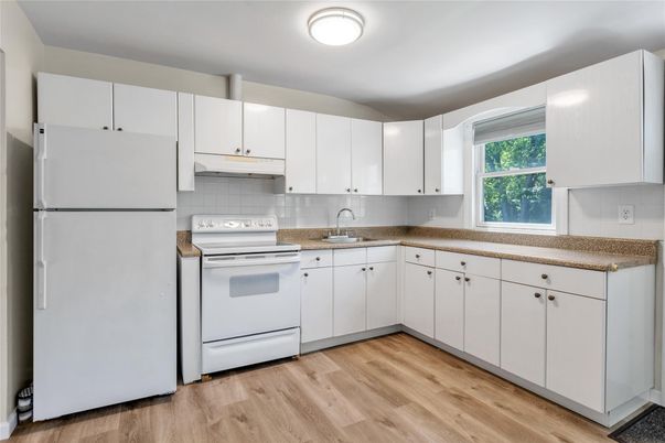 Interior, Kitchen, Wood Texture Flooring