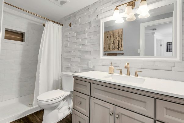 Bathroom, Interior, Wood Texture Flooring