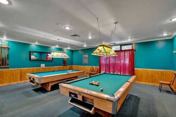 Billiard Table, Game Room, Interior, Pendant Lights, Recessed Lighting