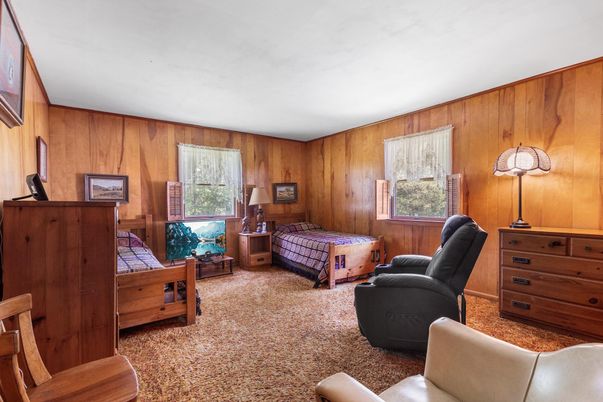 Bedroom, Interior, Wooden Walls