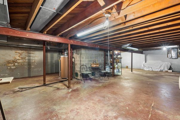 Interior, Stone Walls, Wooden Beams