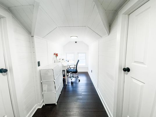 Home Office, Interior, Wood Texture Flooring