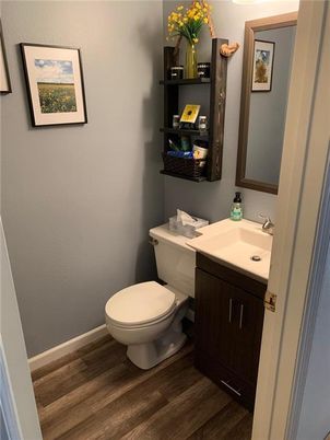 Bathroom, Interior, Wood Texture Flooring