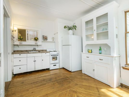 Interior, Kitchen, Wood Texture Flooring