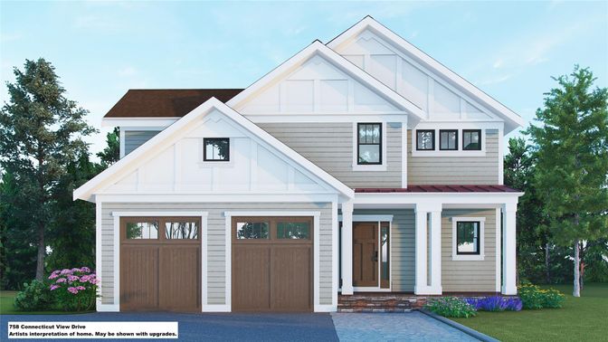Attached, Exterior, Facade, Farmhouse