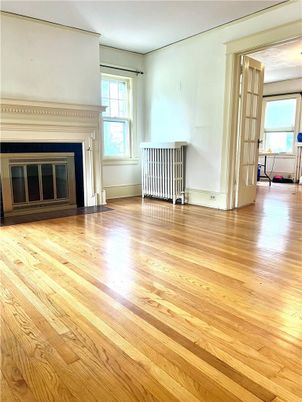 Empty room, Fireplace, Interior, Wood Texture Flooring