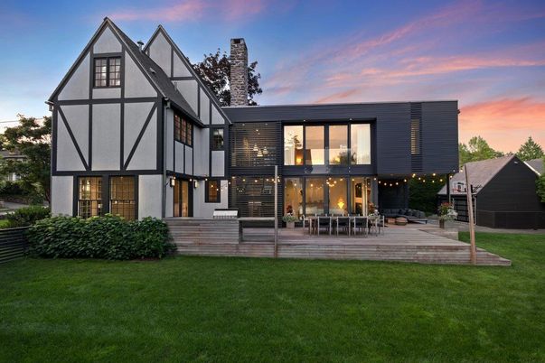 Backyard, Exterior, Facade, Tudor Revival