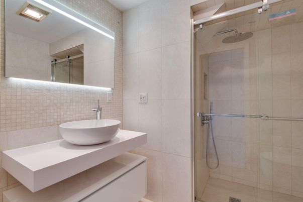 Bathroom, Glass Shower, Interior