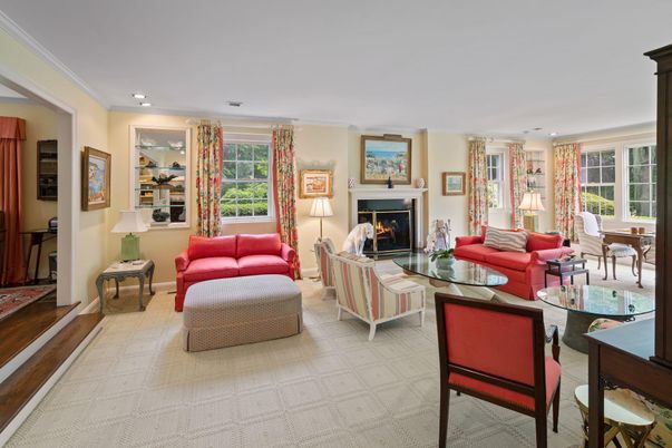 Fireplace, Interior, Living room, Recessed Lighting