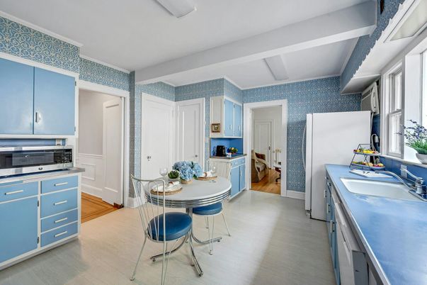 Interior, Kitchen, Wood Texture Flooring