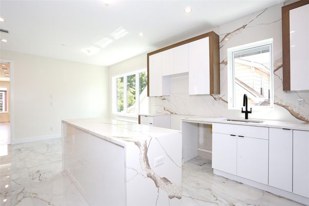 Interior, Kitchen, Marble, Marble Walls, Recessed Lighting