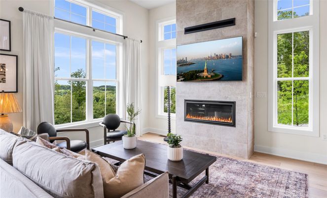 Fireplace, Interior, Living room, Wood Texture Flooring