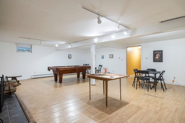Billiard Table, Dining room, Game Room, Interior, Wood Texture Flooring