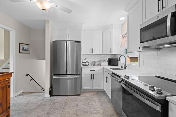 Interior, Kitchen, Recessed Lighting, Stainless Steel Appliances