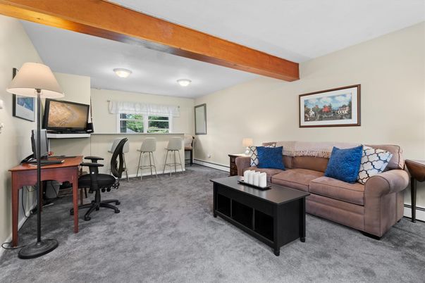 Home Office, Interior, Wooden Beams