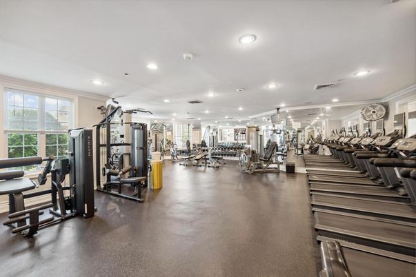 Fitness Equipment, Gym, Interior, Recessed Lighting