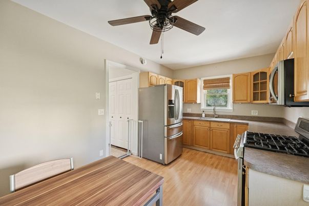 Interior, Kitchen, Wood Texture Flooring