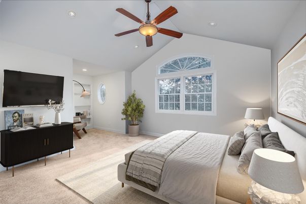 Bedroom, Interior, Recessed Lighting