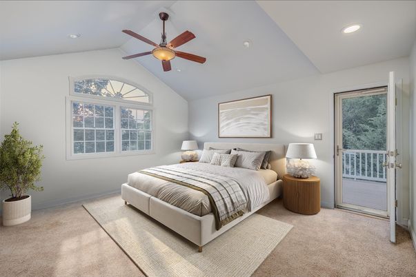 Bedroom, Interior, Recessed Lighting