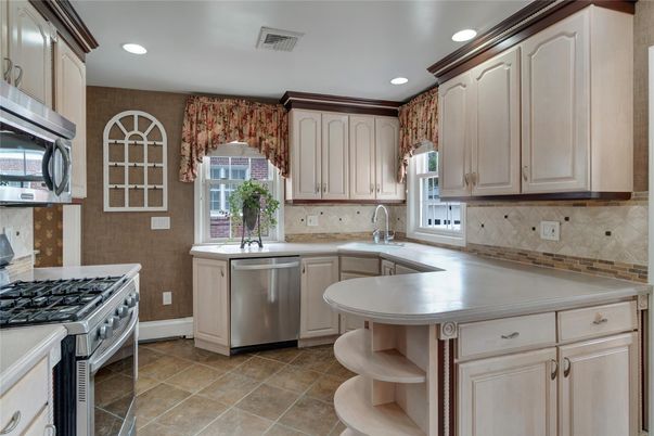Interior, Kitchen, Recessed Lighting, Stainless Steel Appliances