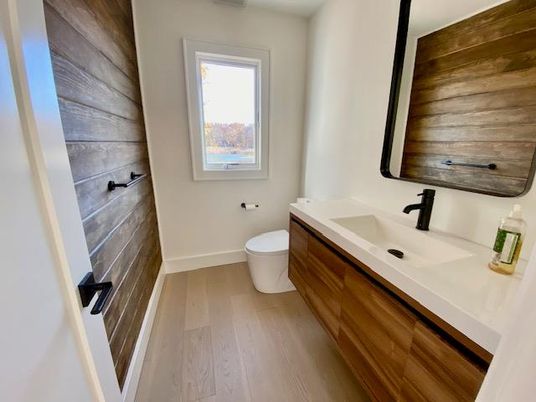 Bathroom, Interior, Wood Texture Flooring