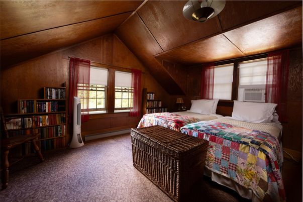 Bedroom, Interior, Wooden Ceilings, Wooden Walls