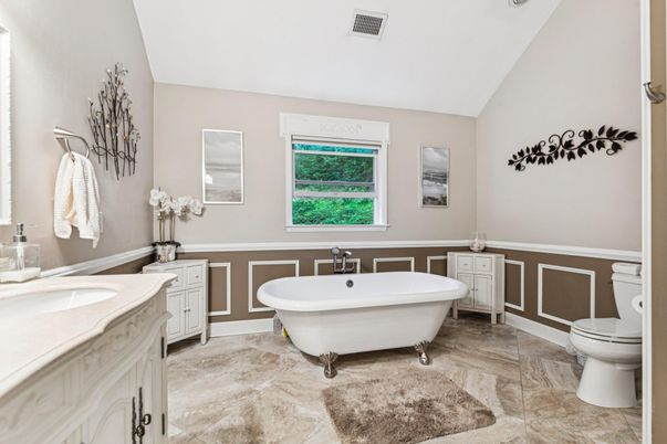 Bathroom, Dual Sink Vanities, Free Standing Baths, Interior
