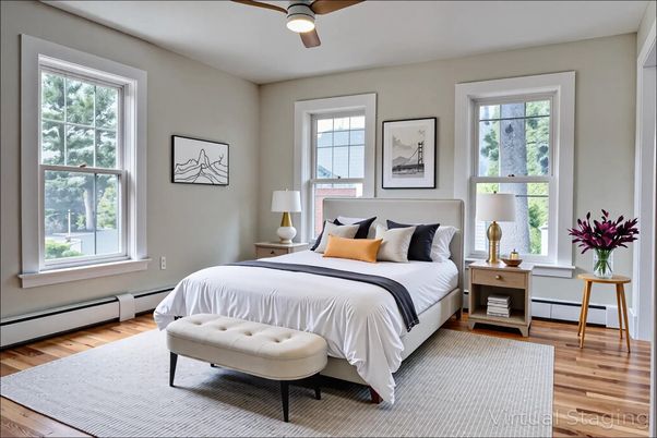 Bedroom, Interior, Wood Texture Flooring