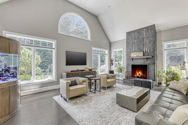Fireplace, Interior, Living room, Wood Texture Flooring