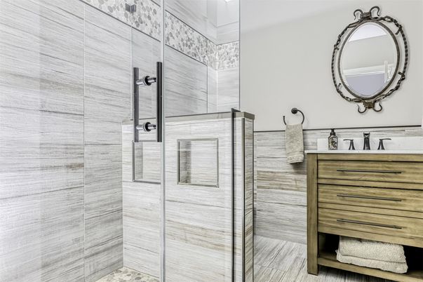 Bathroom, Glass Shower, Interior