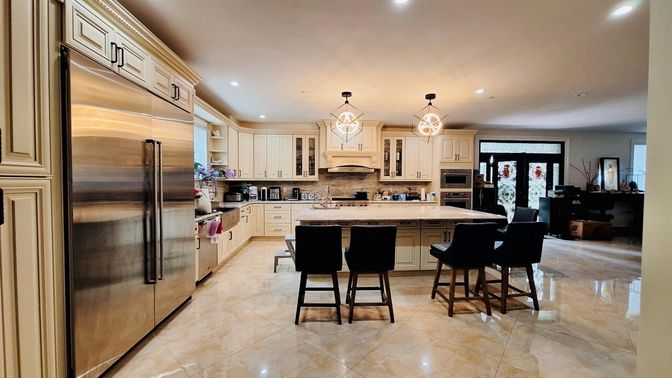Interior, Kitchen, Recessed Lighting, Stainless Steel Appliances