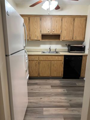 Interior, Kitchen, Wood Texture Flooring