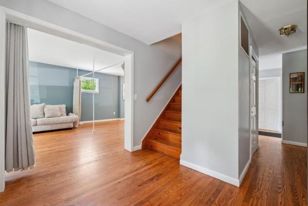Empty room, Interior, Wood Texture Flooring