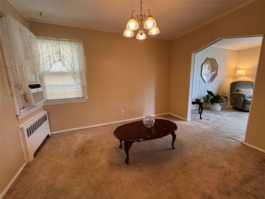 Chandelier, Empty room, Interior