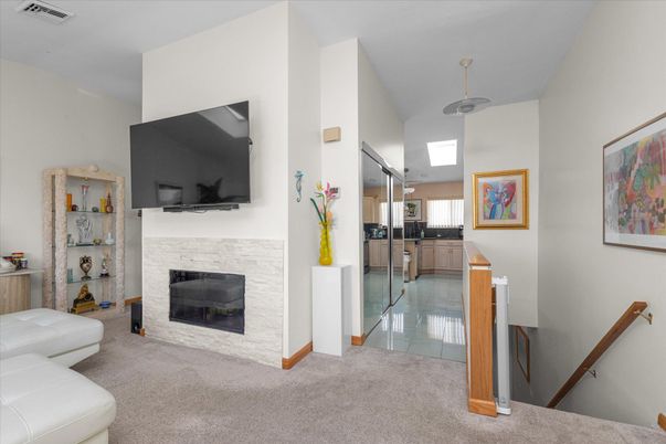 Fireplace, Interior, Pendant Lights