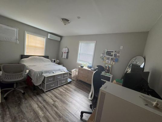 Bedroom, Home Office, Interior, Wood Texture Flooring