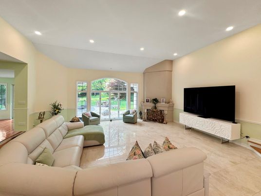 Interior, Living room, Recessed Lighting