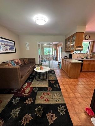 Interior, Kitchen, Living room, Tile Countertops