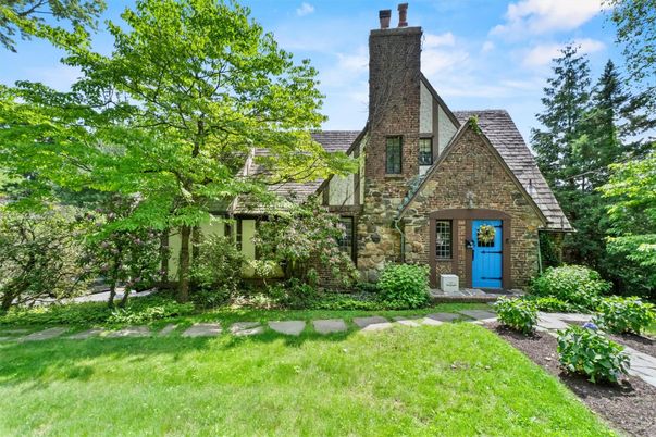 Exterior, Facade, Brick Facade, Tudor Revival