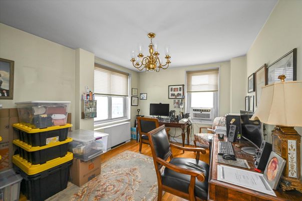 Chandelier, Home Office, Interior, Wood Texture Flooring