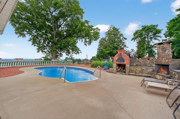 Exterior, Fireplace, Pool, Water