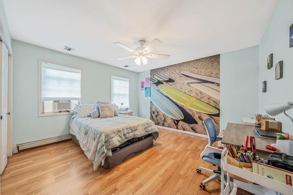 Bedroom, Home Office, Interior, Wood Texture Flooring