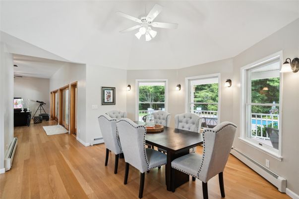 Dining room, Interior, Wood Texture Flooring