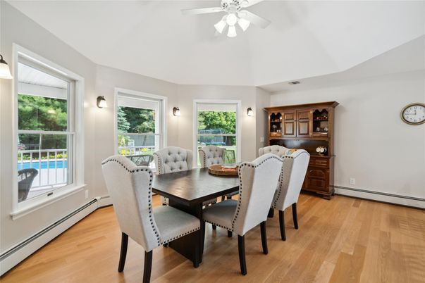 Dining room, Interior, Wood Texture Flooring