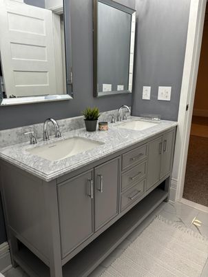 Bathroom, Dual Sink Vanities, Interior, Marble