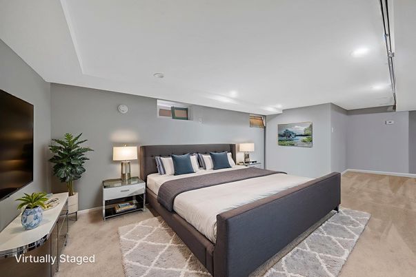 Bedroom, Interior, Recessed Lighting
