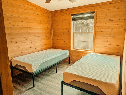 Bedroom, Interior, Wood Texture Flooring, Wooden Walls