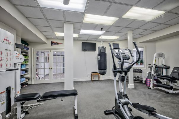Fitness Equipment, Interior, Recessed Lighting